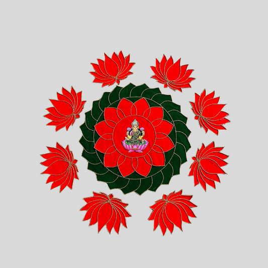 Handmade Decorative Floral Rangoli